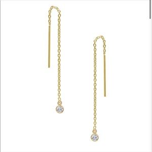 NWT Dainty Little Bezel Ear Threader